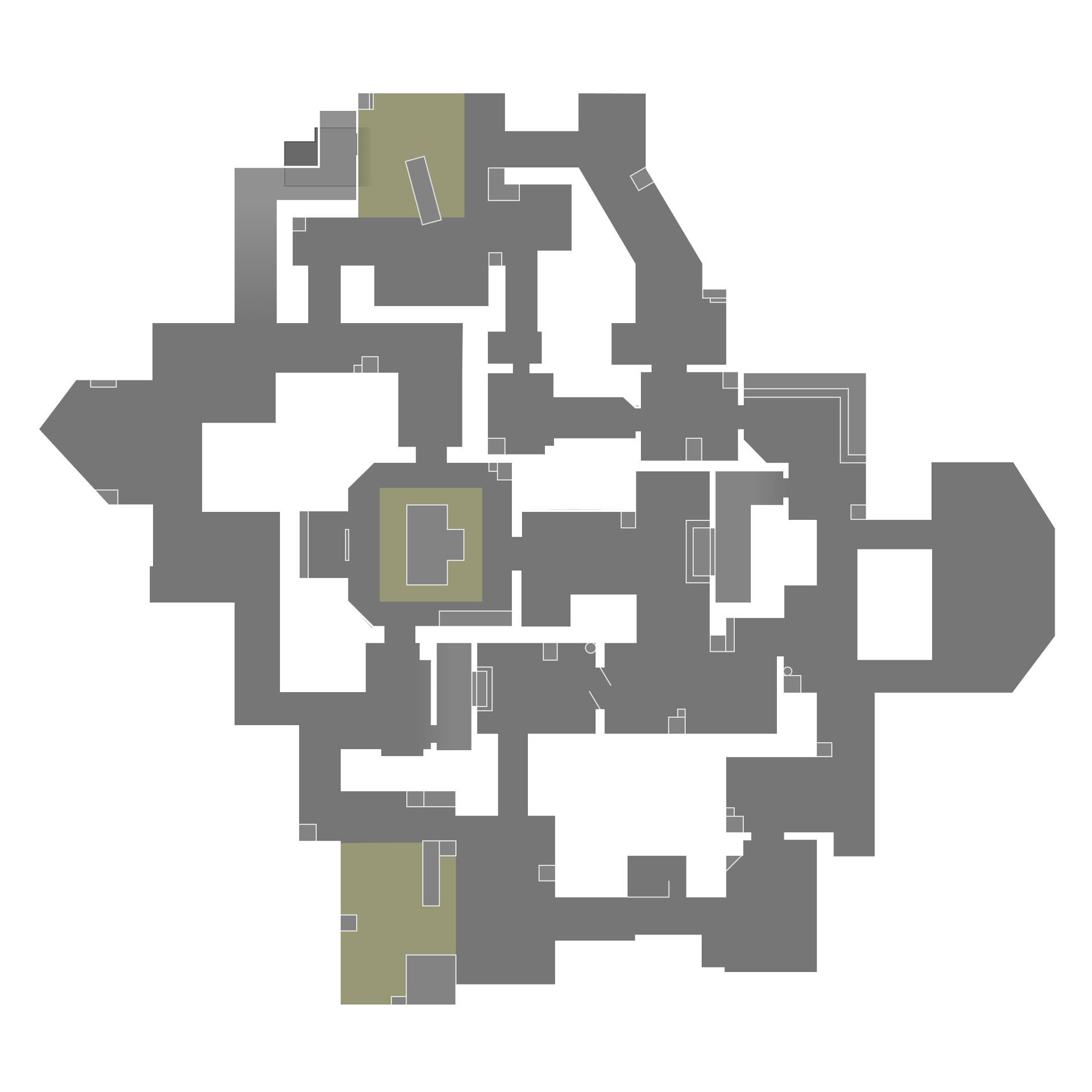 Overhead layout of Haven with our labels. The same information is in the list below.